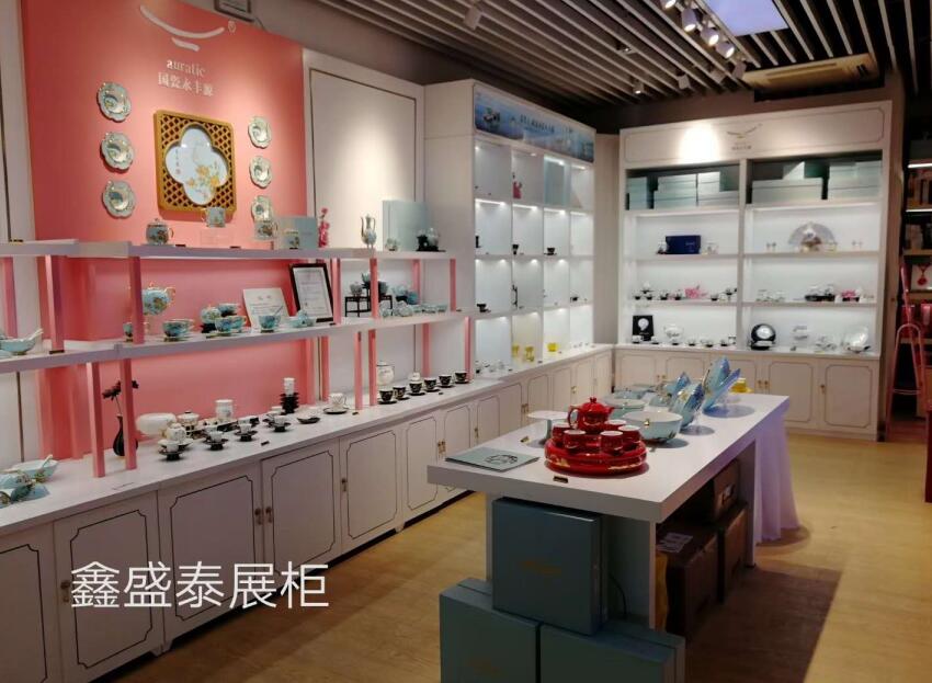 为茶具进行青岛展柜设计完工