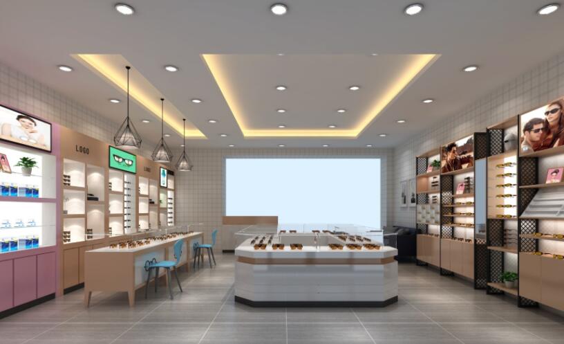 眼镜店装修后的青岛展柜设计十分重要
