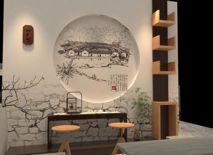 茶艺博览会展柜制作安装完工